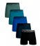 Muchachomalo  5 Pack Light Cotton Solid Black Blue Blue Blue Green