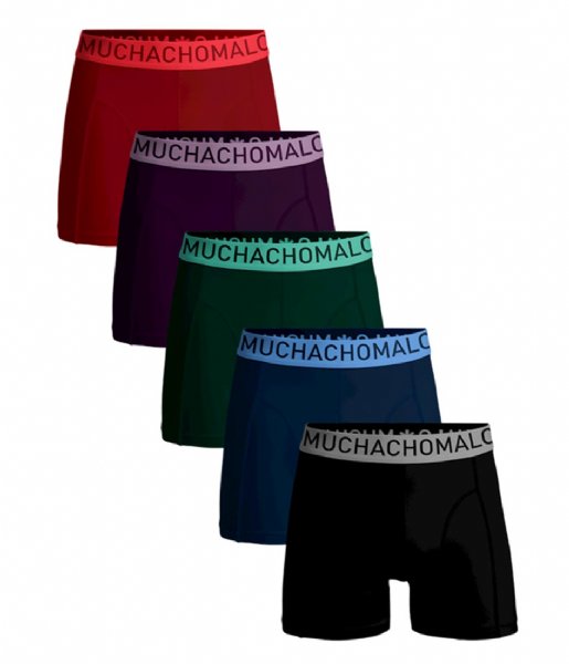 Muchachomalo  5-Pack Light Cotton Solid Multicolour