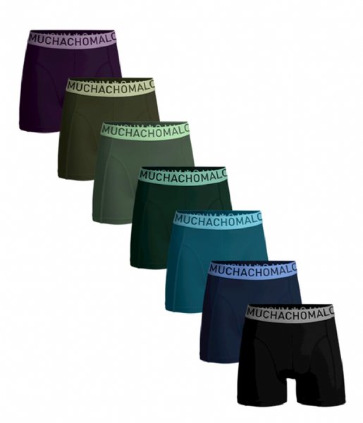 Muchachomalo  7-Pack Light Cotton Solid Multicolour