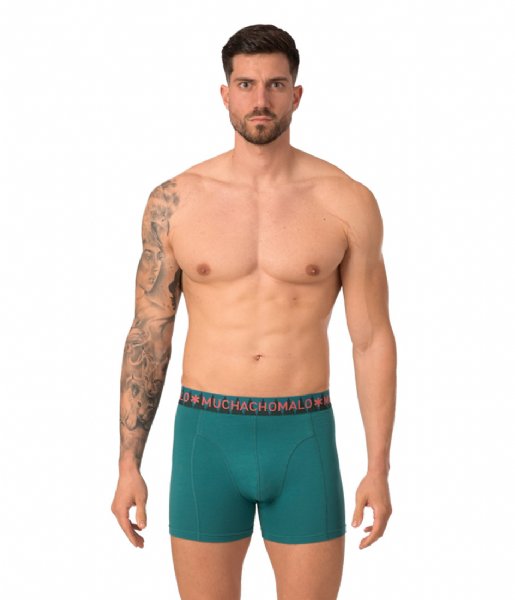 Muchachomalo  3-Pack Short Solid Green Red Grey (480)