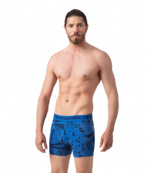 Muchachomalo  12-Pack Short Print Solid Print Blue Blue Black Blue Red Blue