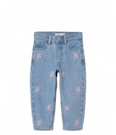 Name It Nmfbella Shaped Embroidery Jeans 3285 Light Blue Denim (4535971)