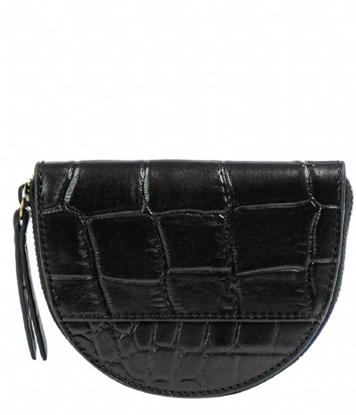 O My Bag  Laura's Purse Croco Zwart Croco Classic Leather
