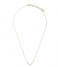 Orelia  Clean V Necklace pale gold plated (8041)
