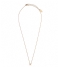 Orelia  Necklace Initial A pale gold plated (10366)