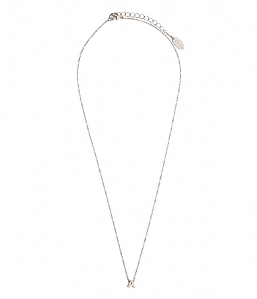 Orelia  Necklace initial A Silver plated (ORE26369)
