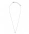 Orelia  Necklace Initial A silver plated (10367)