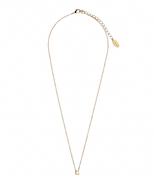Orelia  Necklace initial C Gold plated (ORE26345)