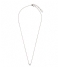 Orelia  Necklace Initial H silver plated (20131)