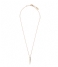 Orelia  Spear Ditsy Necklace pale gold