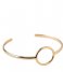 Orelia  Open Circle Open Bangle Bracelet pale gold plated (22072)