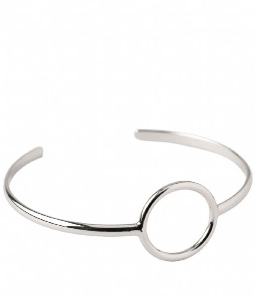 Orelia  Open Circle Open Bangle Bracelet silver plated (22073)