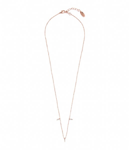 Orelia  Baguette Stone Necklace crystal (22017)