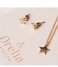 Orelia  Brushed Star Giftbox gold plated (22390)