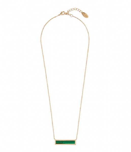 Orelia  Malachite Bar Necklace green (22049)