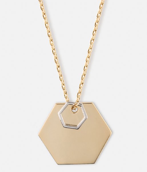 Orelia  Double Hexagon Short Necklace mixed (23107)