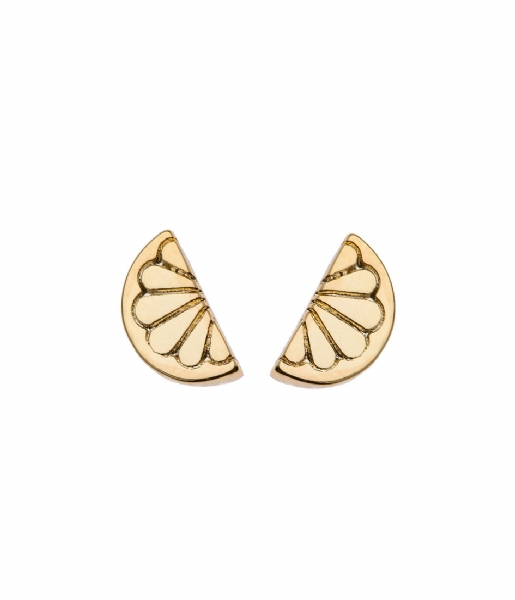 Orelia  Mini Lemon Stud Earrings pale gold plated (ORE21289)