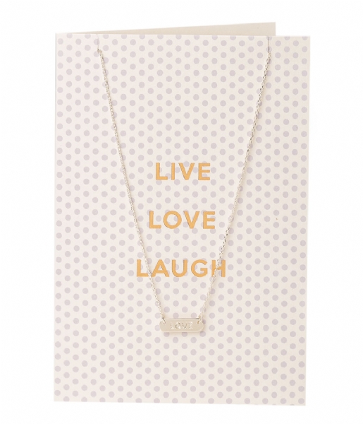 Orelia  Live Love Laugh Giftcard silver plated (21119)
