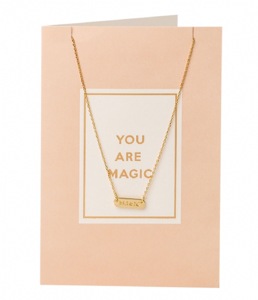 Orelia  You Are Magic Giftcard pale gold plated (21121)