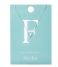Orelia  Necklace Initial F silver plated (21143)