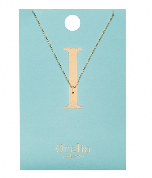 Orelia  Necklace Initial I pale gold (ORE21146)