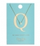 OreliaNecklace Initial Q pale gold (ORE21156)