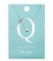 Orelia  Necklace Initial Q silver plated (ORE21157)