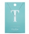 Orelia  Necklace Initial T silver plated (21161)