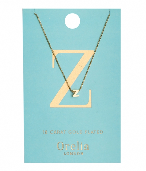 Orelia  Necklace Initial Z pale gold (ORE21172)