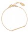 Orelia  Horizontal Bar Chain Bracelet pale gold color (22742)