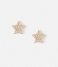 Orelia  Pave Star Stud Earrings pale gold plated (23289)
