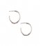 Orelia  Chunky Mid Size Hoops silver plated (ORE24001)