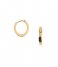 Orelia  Clean Metal Huggie Hoop gold plated (ORE24396)