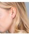 Orelia  Mini Pave Huggie Hoop Earrings gold plated (22704)