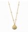 Orelia  Metal Shell Satellite Chain Necklace gold plated (ORE25419)