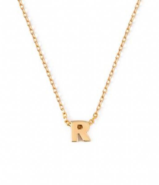 Orelia  Necklace initial R Gold plated (ORE26360)