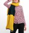 POM Amsterdam  Shawl Knitted Colourblock Yellow (SP5709)