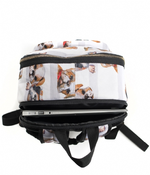 Pick & Pack  Dogs Backpack 13 Inch white multi (30)