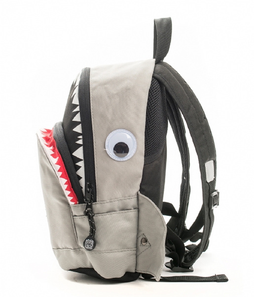 Pick & Pack  Backpack Shark Shape grey (02)