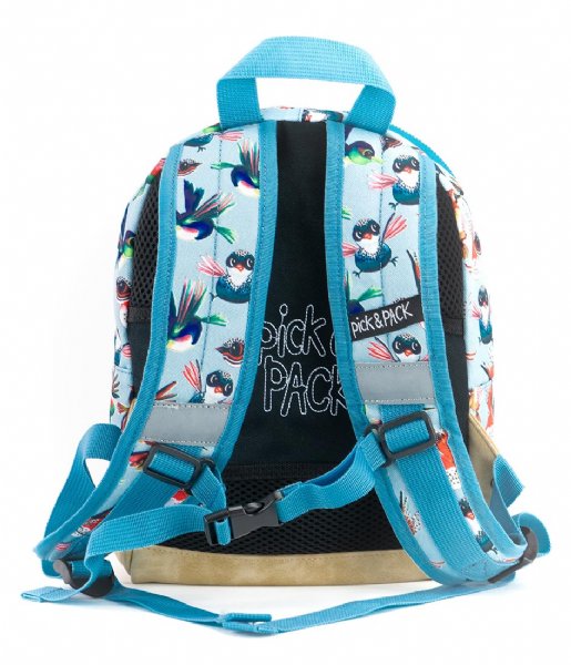 Pick & Pack  Birds Backpack S Dust blue (71)