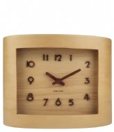 Karlsson Table Clock Sole Squared Light Basswood (KA5961WD)