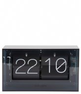 Karlsson Table Clock Boxed Flip Acrylic Black (KA5976BK)