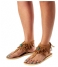Pretty Hot And Tempting  Flipflops Suede Fringes tan suede fringes (18208)