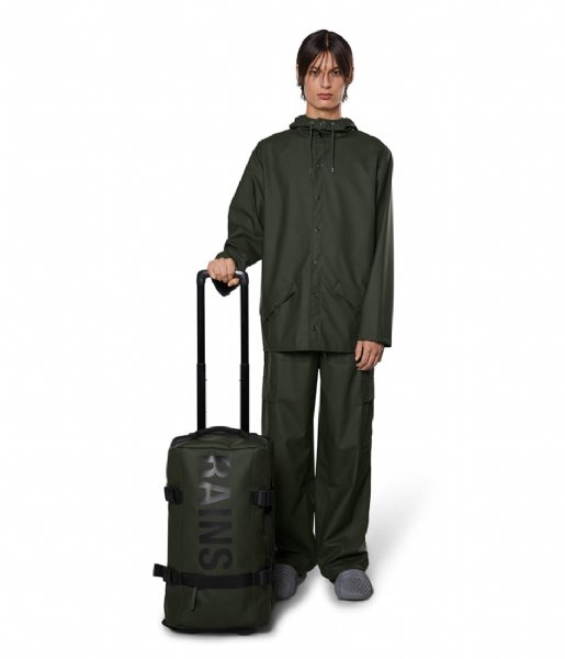 Rains Handbagageväskor Travel Bag Small Green (03)