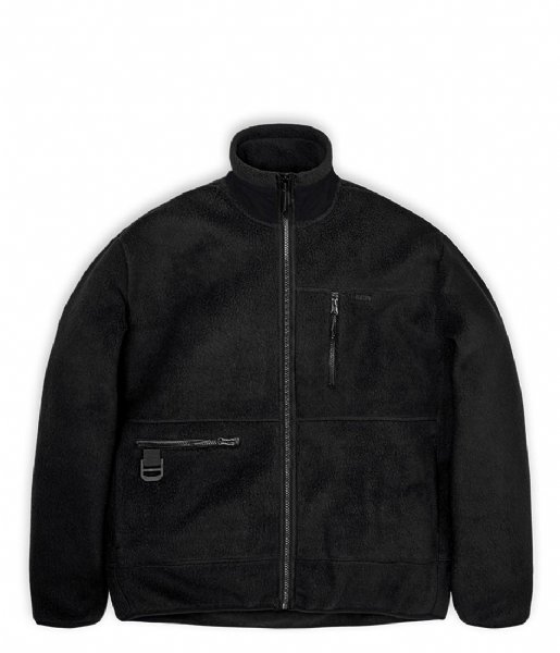 Rains  Heavy Fleece Jacket Black (1)