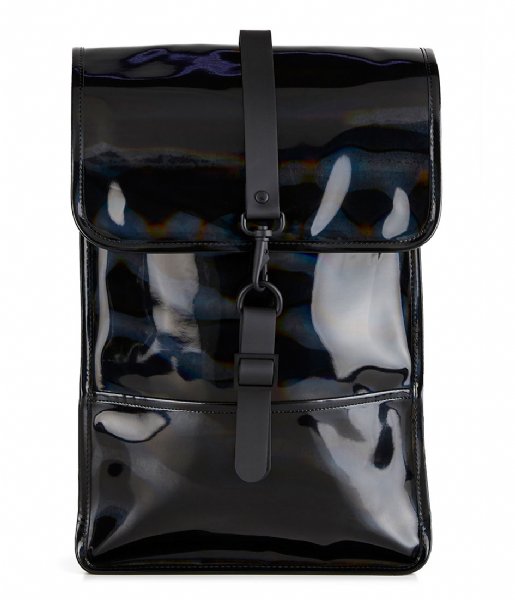 Rains  Holographic Backpack Mini holographic black (25)