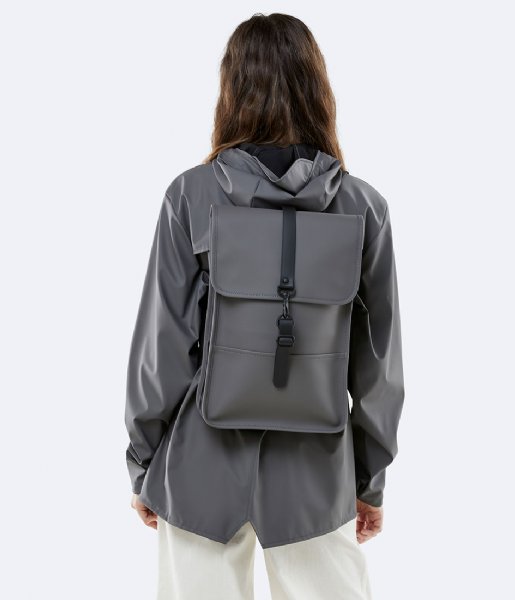Rains  Backpack Mini charcoal (18)