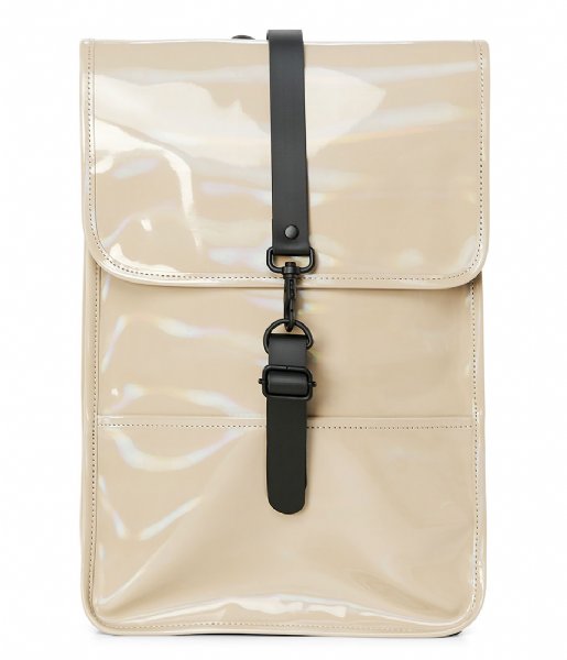 Rains  Holographic Backpack Mini holographic beige (31)
