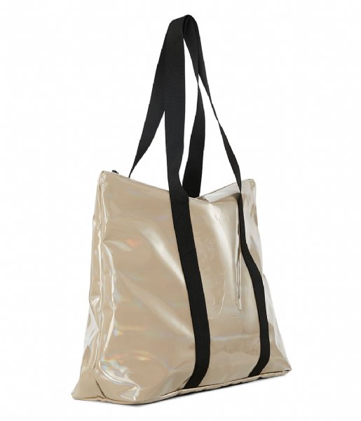 Rains  Holographic City Tote holographic beige (31)