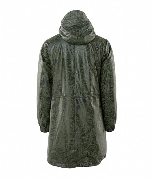 Rains  Long Quilted Parka oil camo (41)